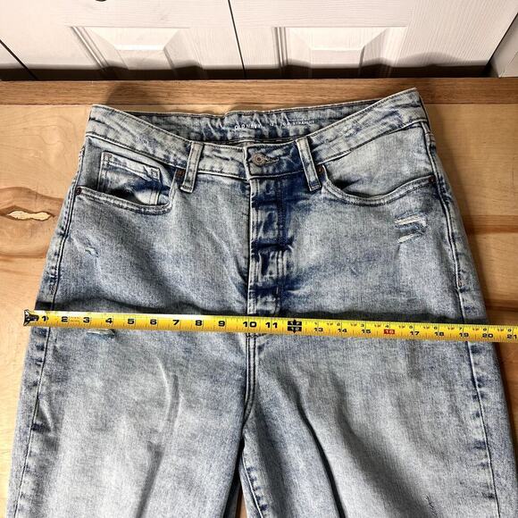 Old Navy O.G. Straight Leg Higher High-Rise Jeans Secret Smooth Pockets Size 12 - Picture 14 of 16